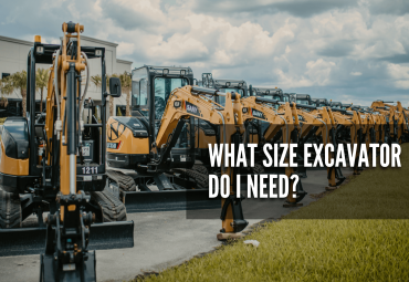 What size excavator do I need to use?